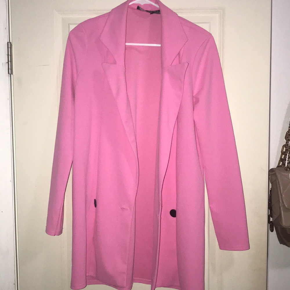 Bright pink blazer